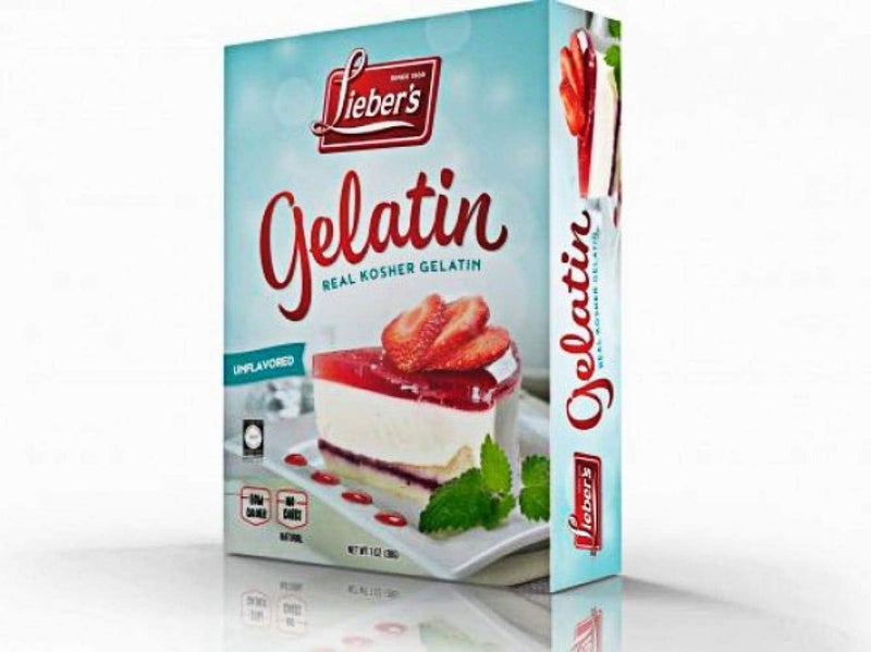 Lieber's Unflavored Gelatin - Sugar Free, Gluten Free, Kosher - 1 Oz Box with 2 Packets - Image 3